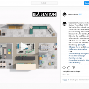 Blå Station skapade en virtuell mässa.